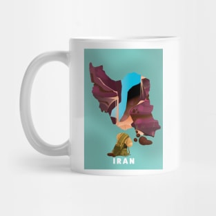 Iran Travel poster man Mug